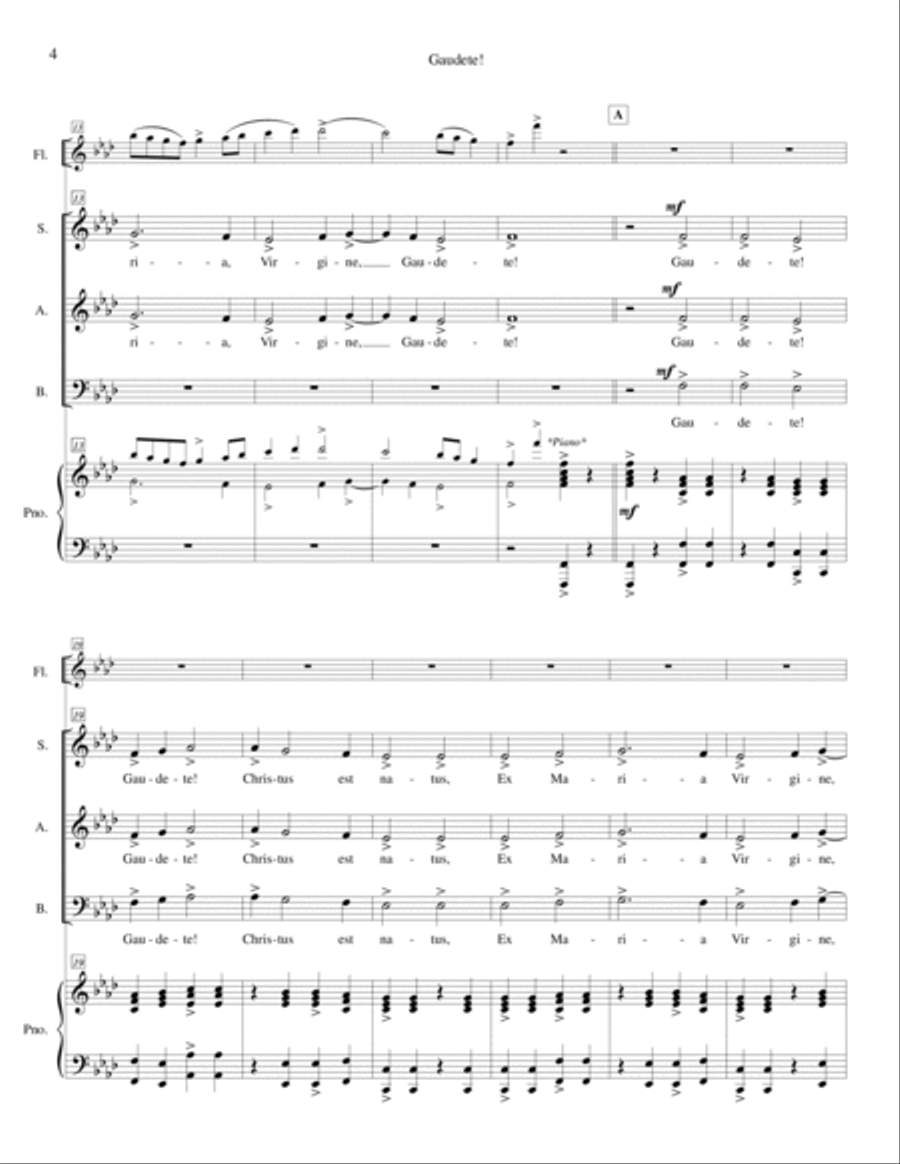 Gaudete! 4-Part scores gallery preview page 4