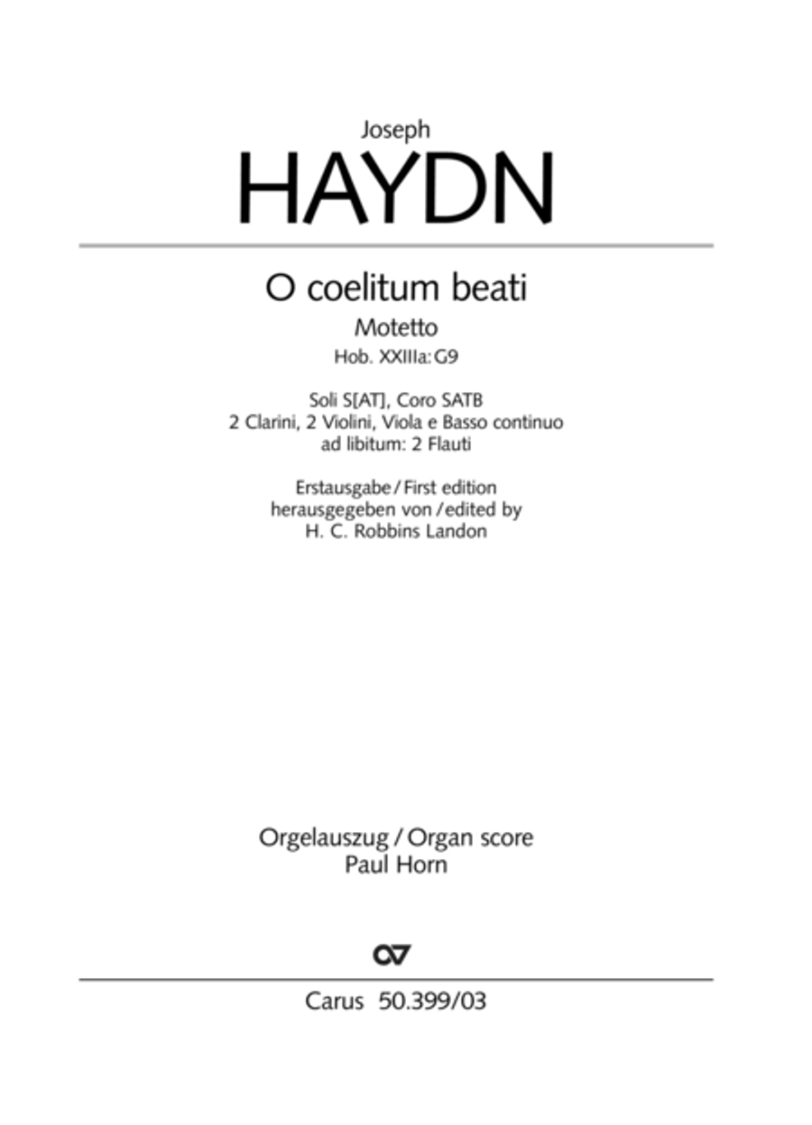 O coelitum beati O coelitum beati 4-Part scores gallery preview page 2