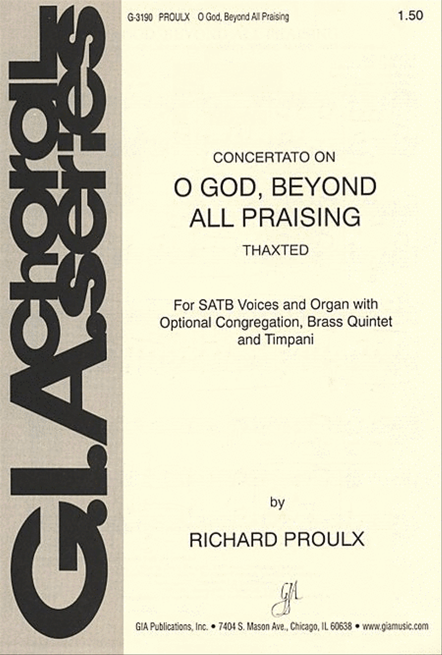 O God, Beyond All Praising 4-Part scores gallery preview page 1