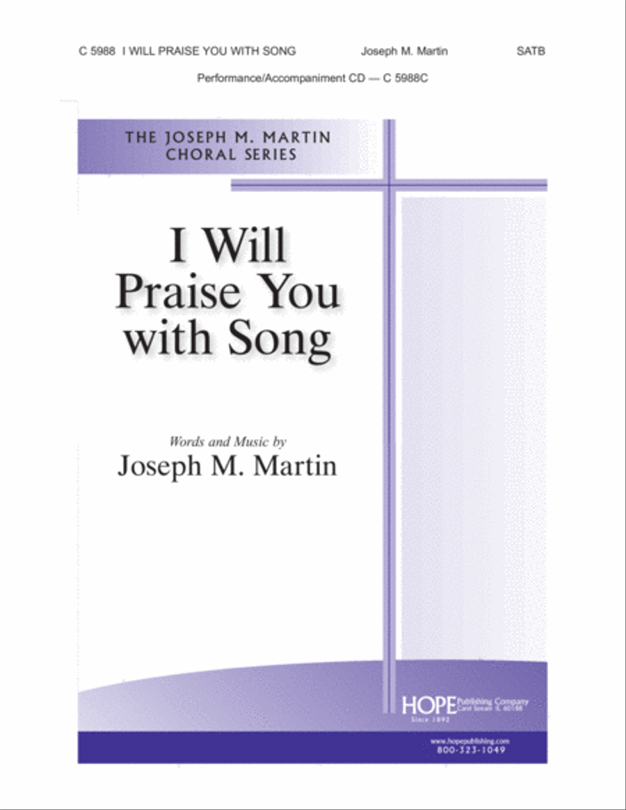 I Will Praise You with Song 4-Part scores gallery preview page 2