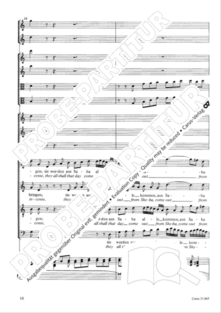 They all shall day come out from Sheba (Sie werden aus Saba alle kommen) TB scores gallery preview page 11