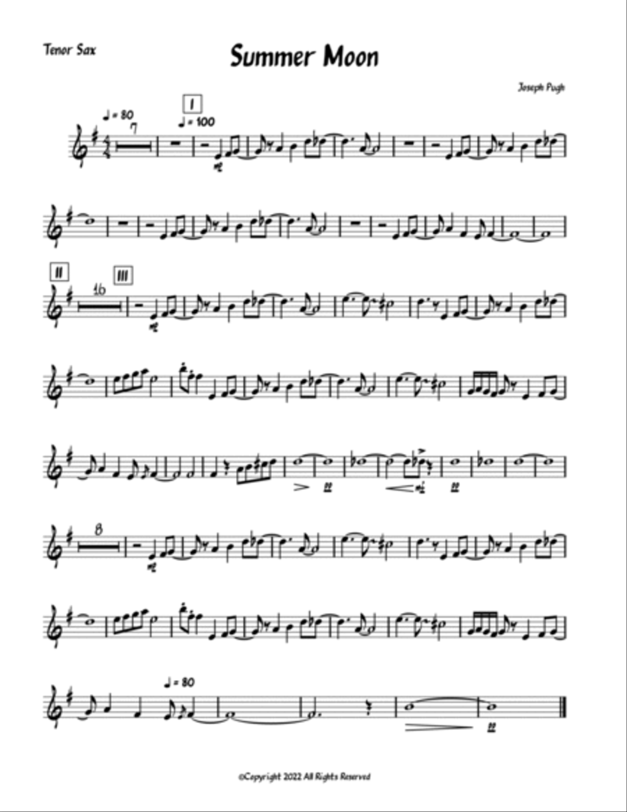 Summer Moon Summer Moon Small Ensemble scores gallery preview page 3
