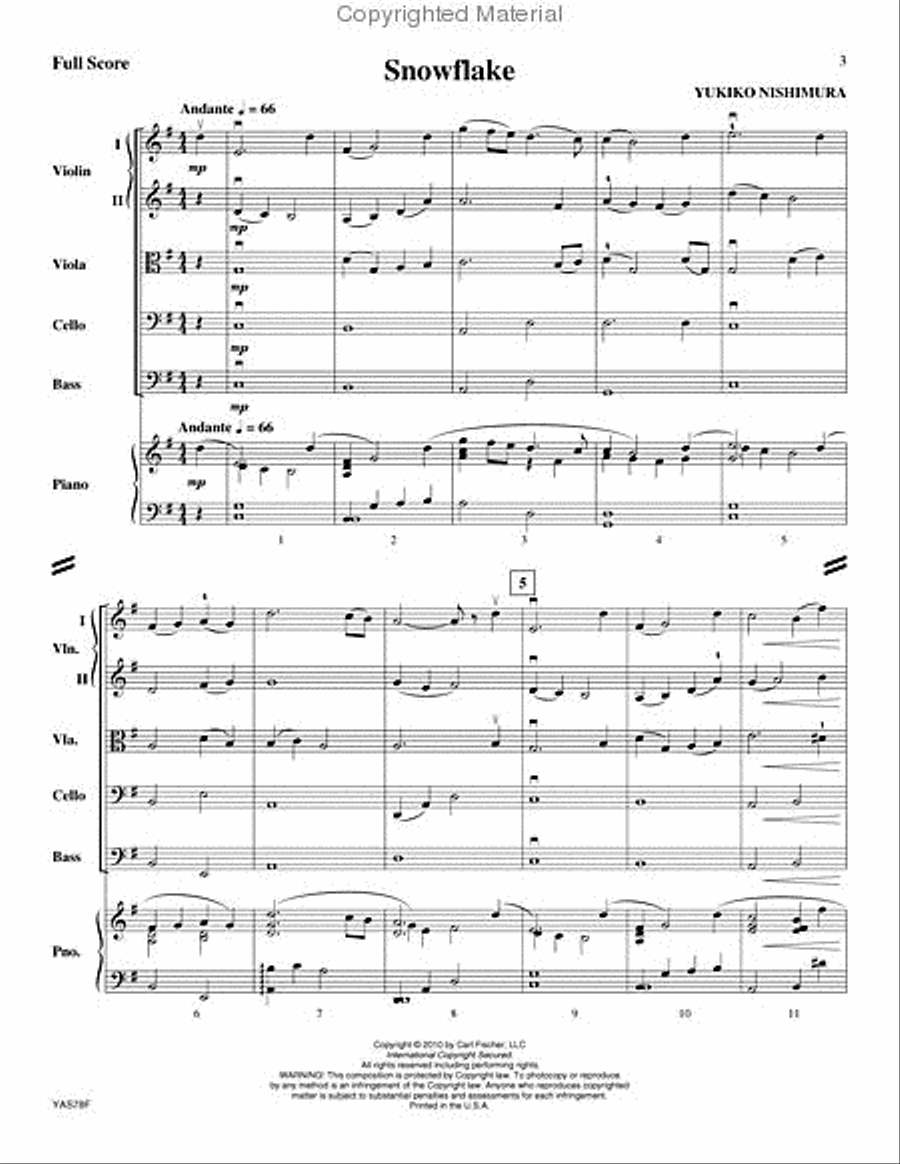 Snowflake String Orchestra scores gallery preview page 2
