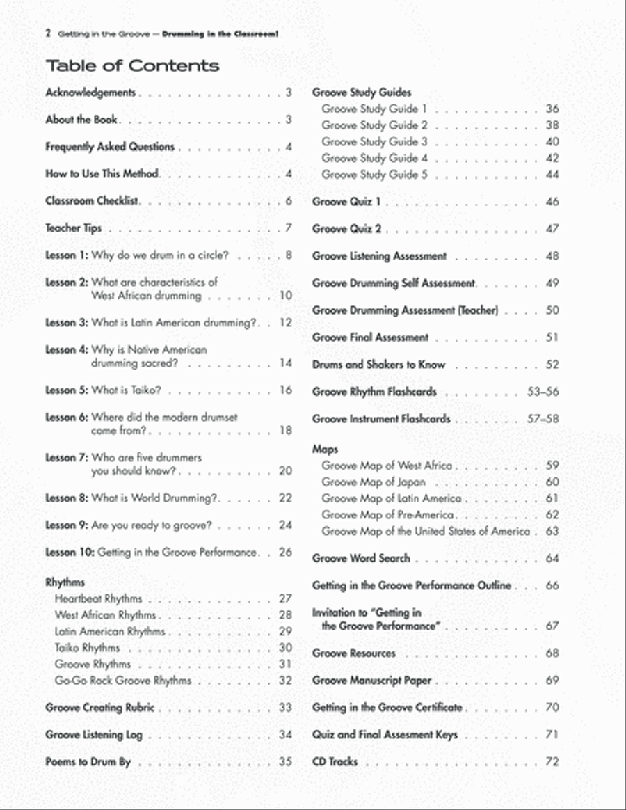 Getting in the Groove Percussion scores gallery preview page 2