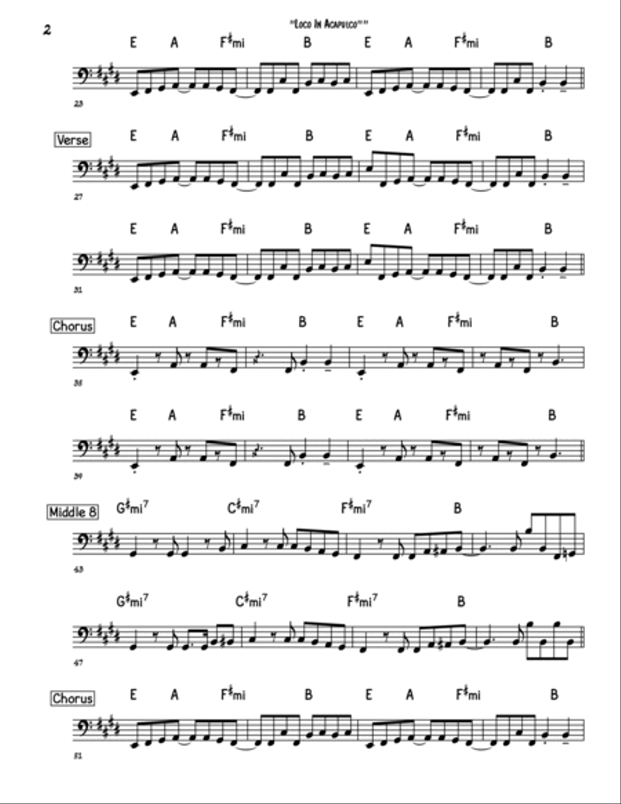 Loco In Acapulco Loco In Acapulco Voice scores gallery preview page 2