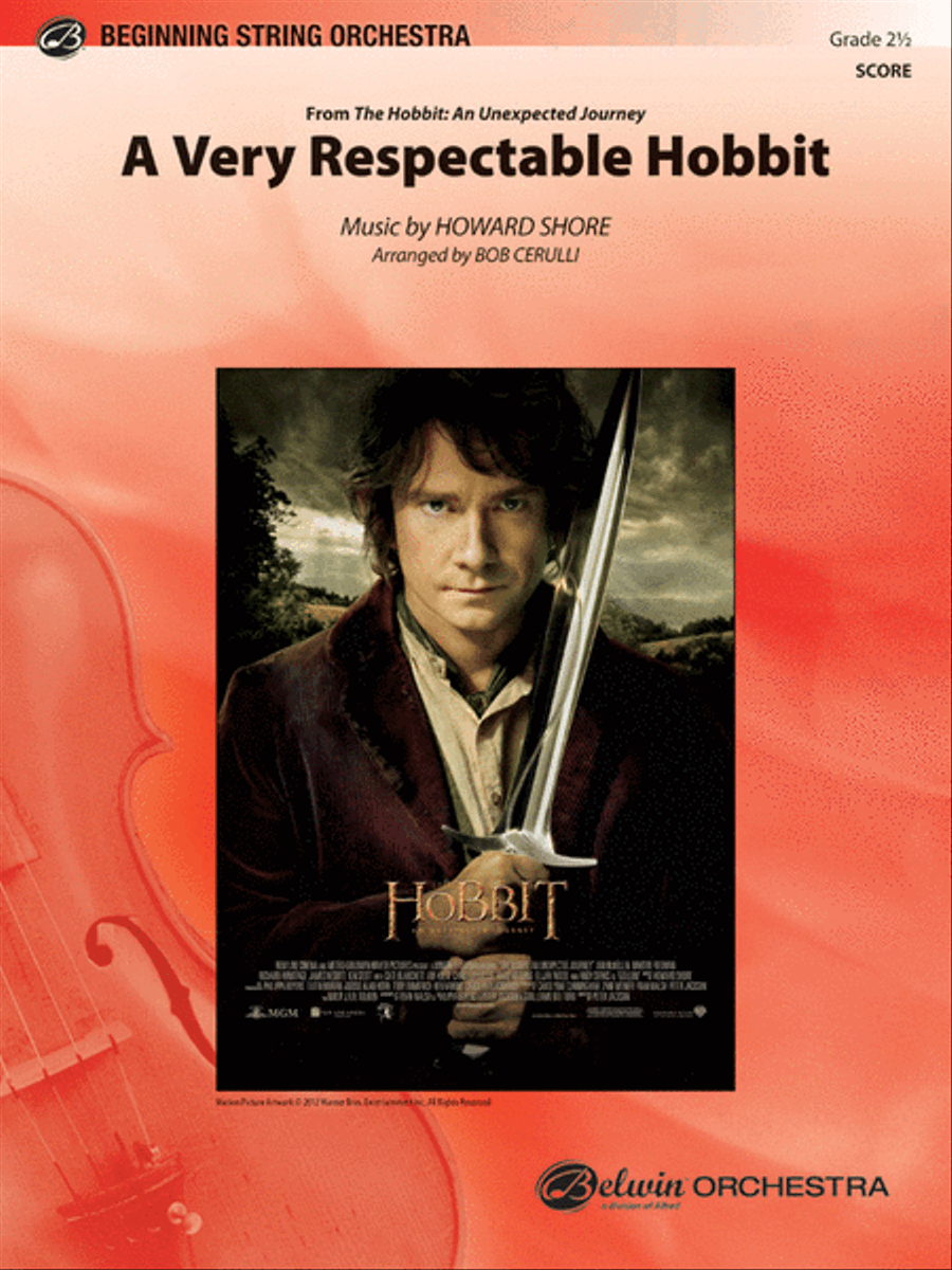 A Very Respectable Hobbit (from The Hobbit: An Unexpected Journey) String Orchestra scores gallery preview page 1