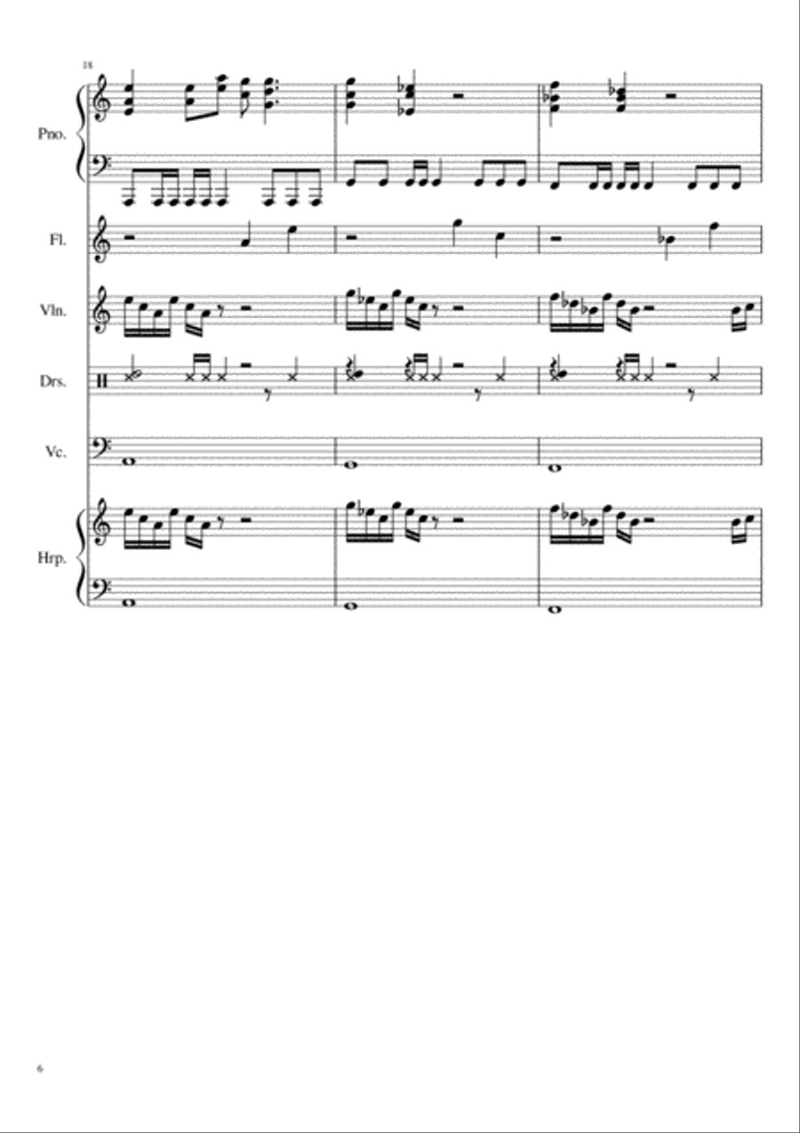 Autum Waves Small Ensemble scores gallery preview page 6