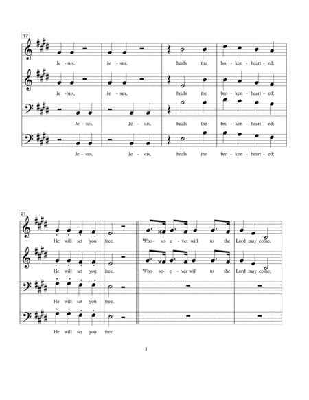 Whosoever Will - SATB image number null