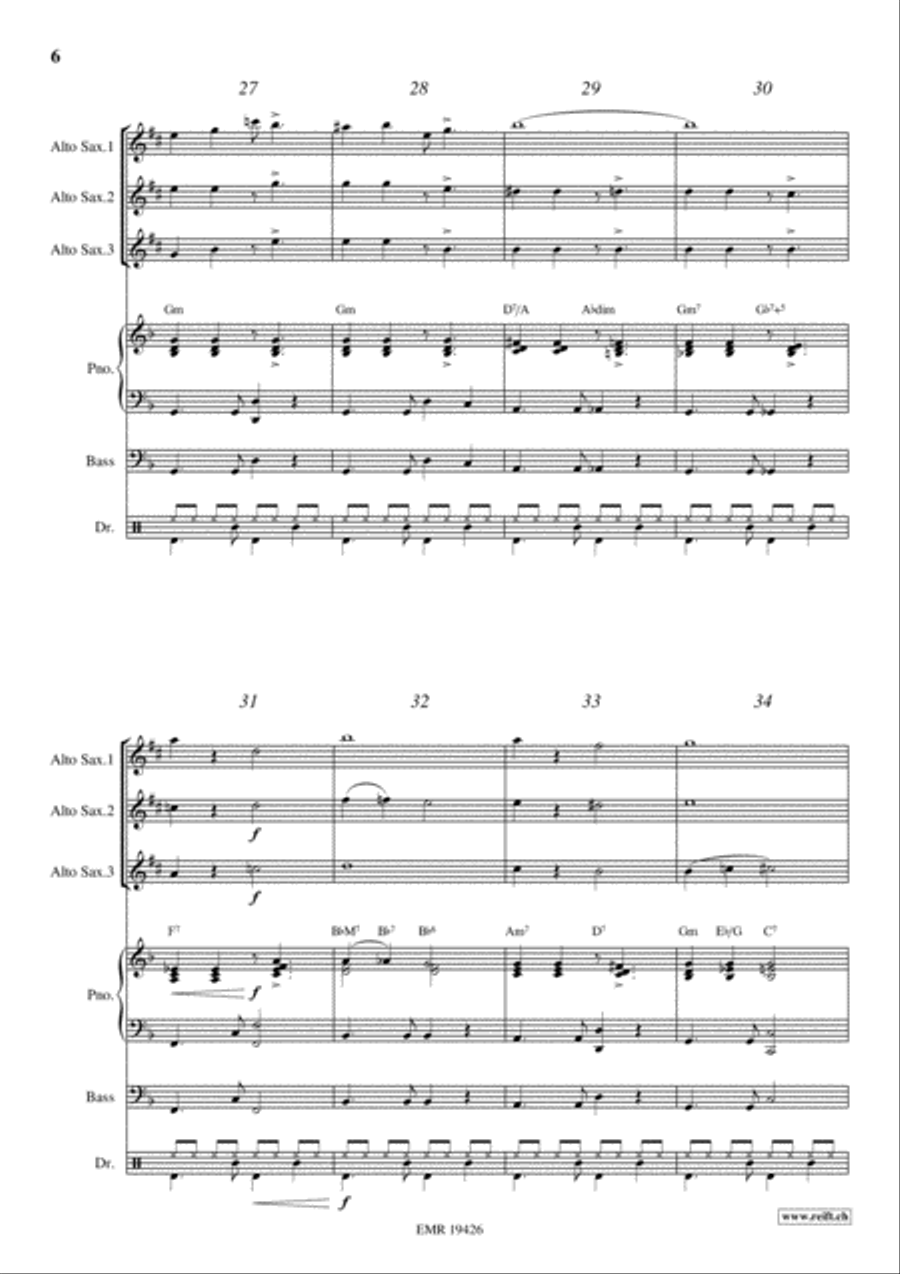 Latino Alto Saxophone scores gallery preview page 6