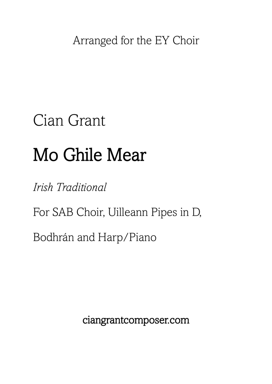 Mo Ghile Mear 3-Part scores gallery preview page 1