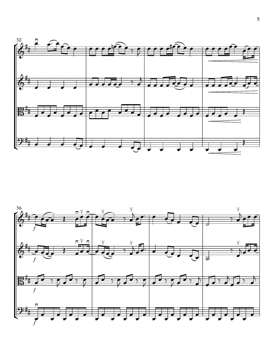 Texas Hold 'em String Quartet scores gallery preview page 5