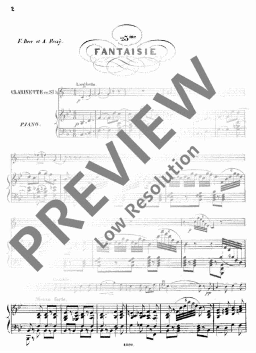 Fantaisie Clarinet Solo scores gallery preview page 3