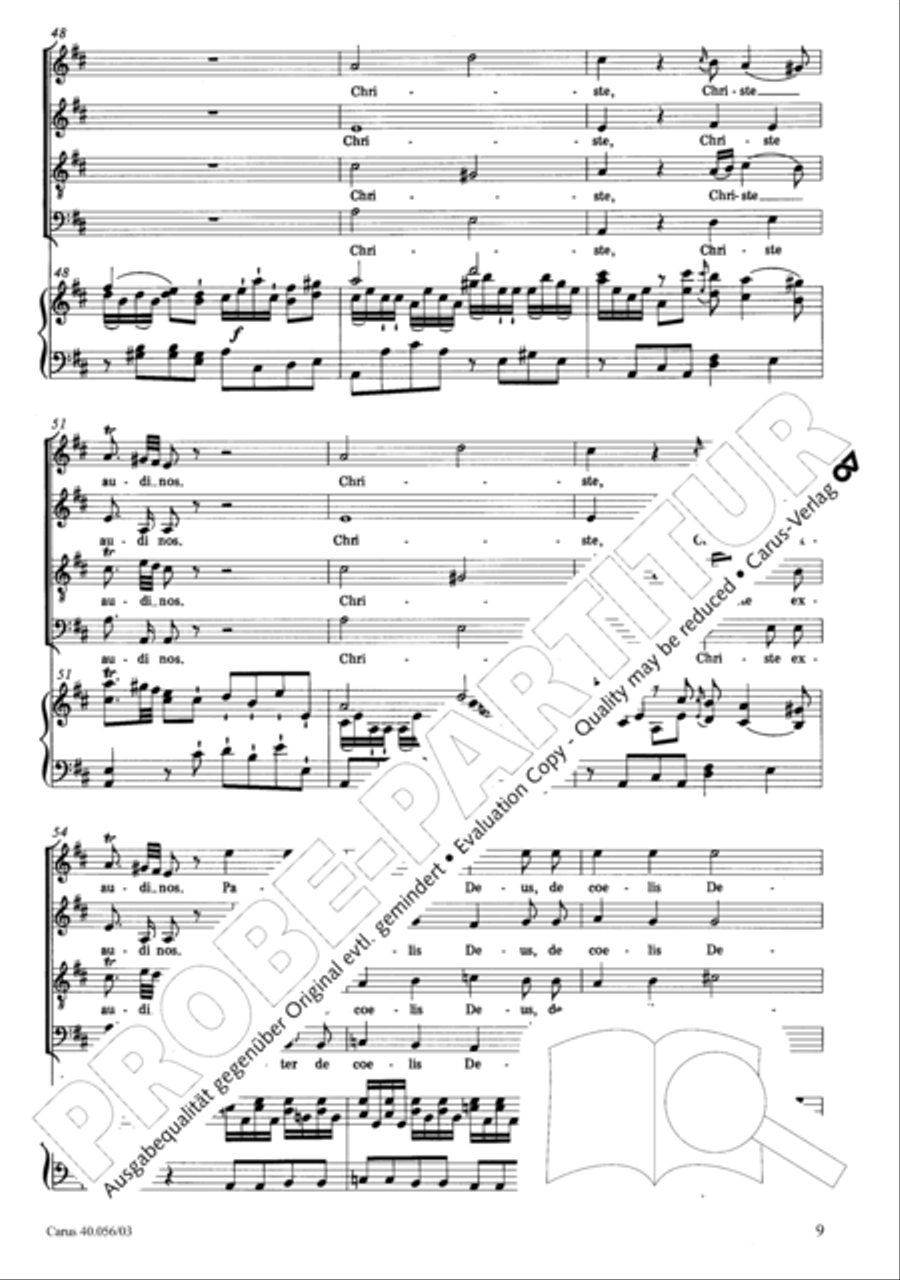 Litaniae Lauretanae B.M.V. in D 4-Part scores gallery preview page 10