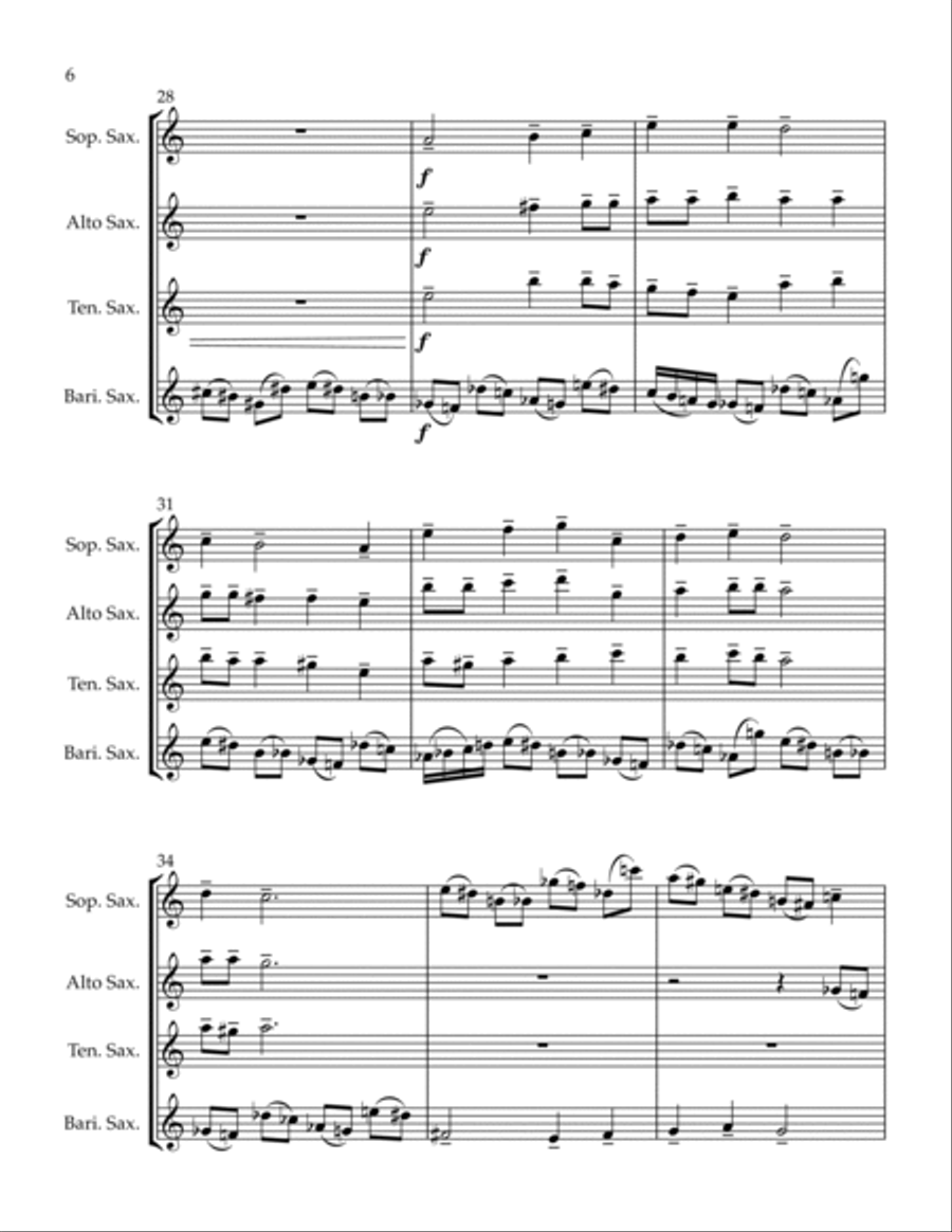 Ancient, Modern Sounds Woodwind Quartet scores gallery preview page 6
