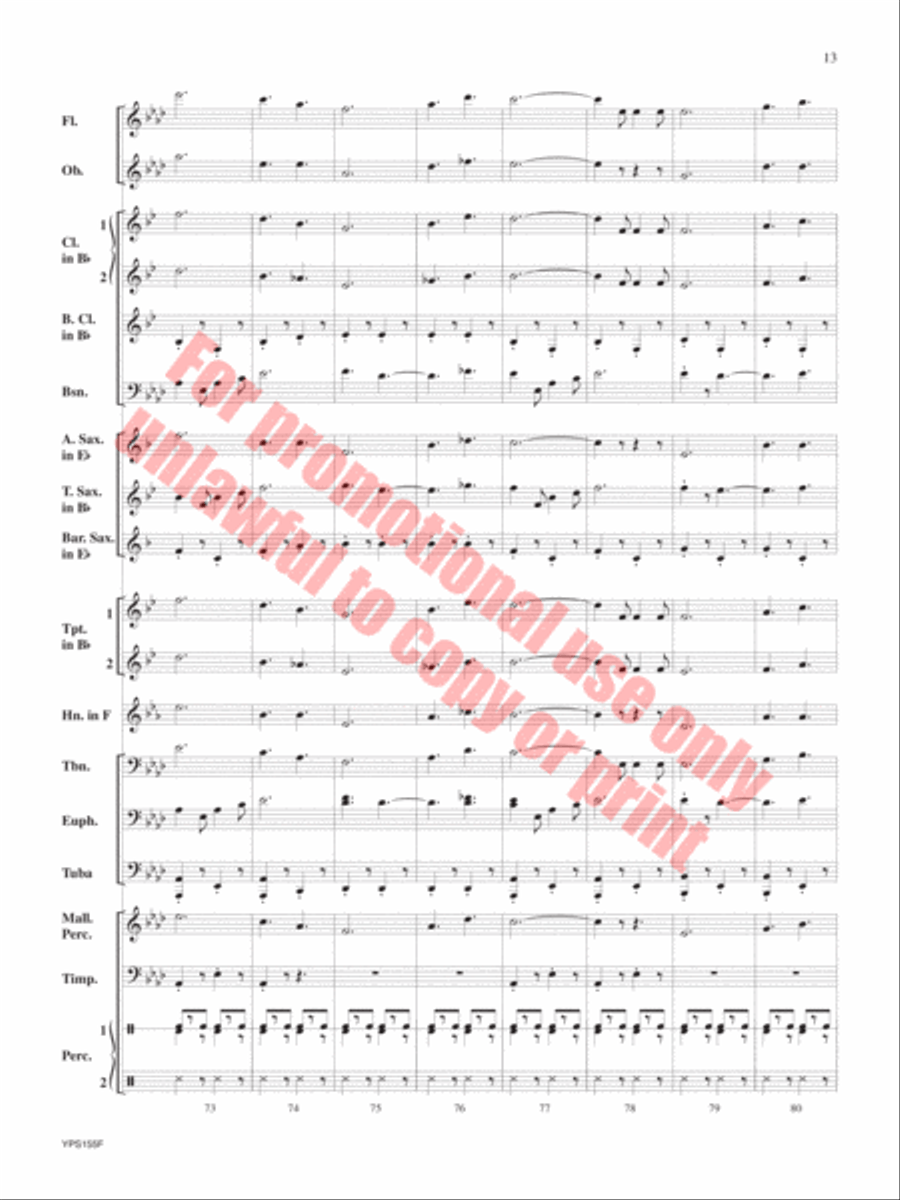 Safety Concert Band scores gallery preview page 14