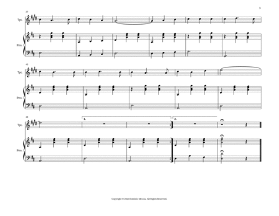 De Colores Trumpet Duet scores gallery preview page 3