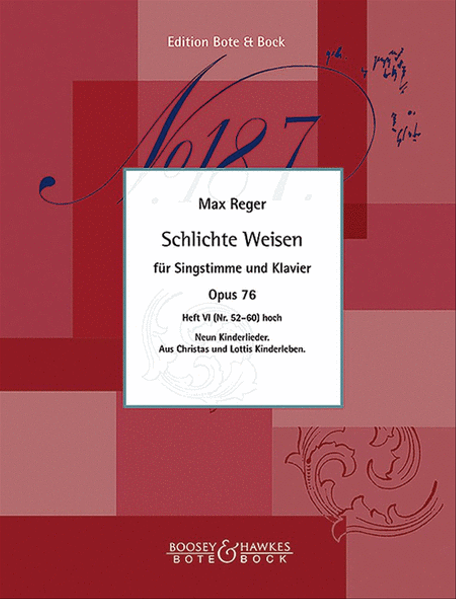 Simple Melodies op. 76 Heft 6 (Nr. 52-60)