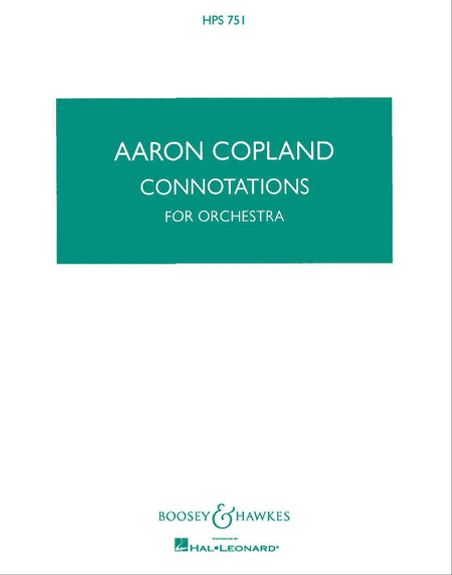Connotations for Orchestra Orchestra scores gallery preview page 1