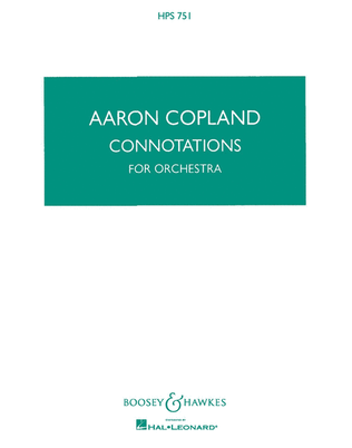 Book cover for Connotations for Orchestra
