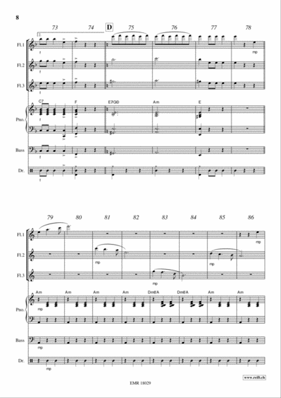 Donauwellen Flute scores gallery preview page 8