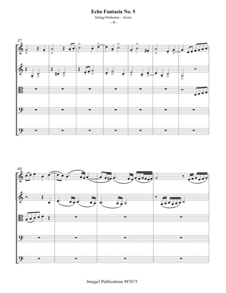 Sweelinck: Echo Fantasia No. 5 for String Orchestra image number null