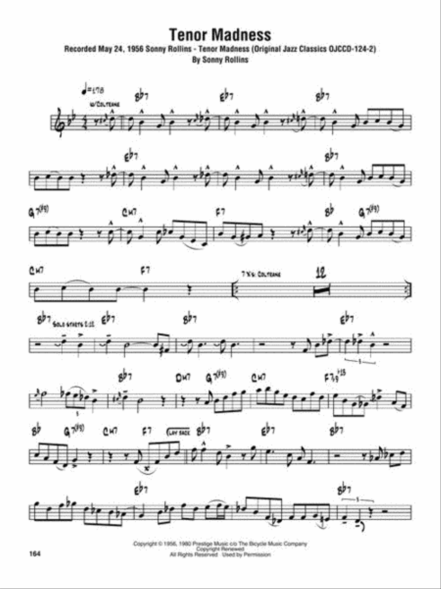 Sonny Rollins Omnibook C Instrument scores gallery preview page 6