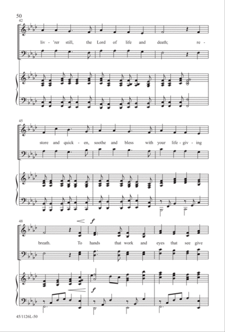Prayers for the Nations 4-Part scores gallery preview page 51