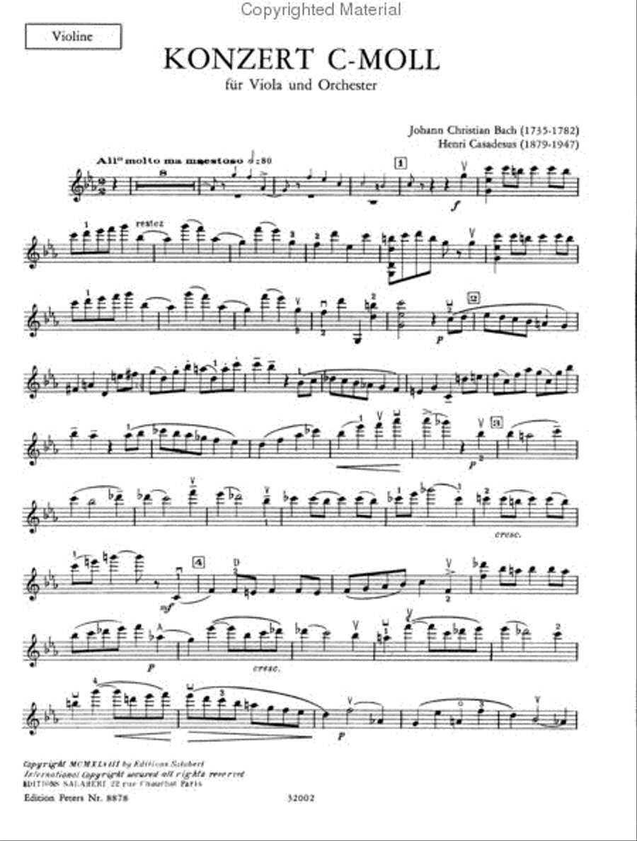 Viola Concerto (Violin & Cello Solos Included) Violin scores gallery preview page 4