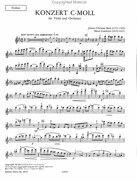 Viola Concerto (Violin & Cello Solos Included)