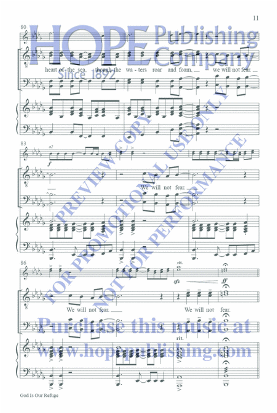 God Is Our Refuge TTBB scores gallery preview page 12
