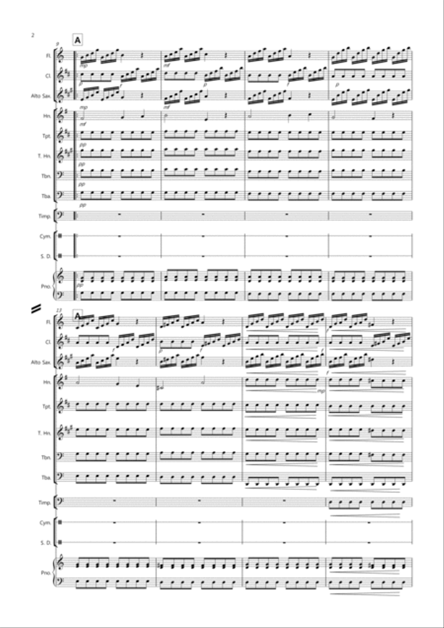 Zadok the Priest for School Wind Band Zadok the Priest for School Wind Band Concert Band scores gallery preview page 2