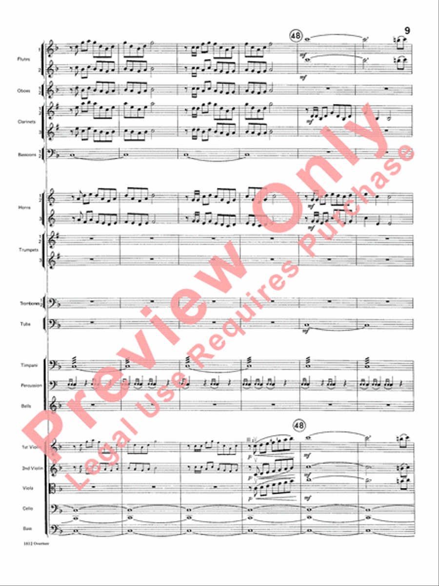 Overture 1812 Overture 1812 Full Orchestra scores gallery preview page 10