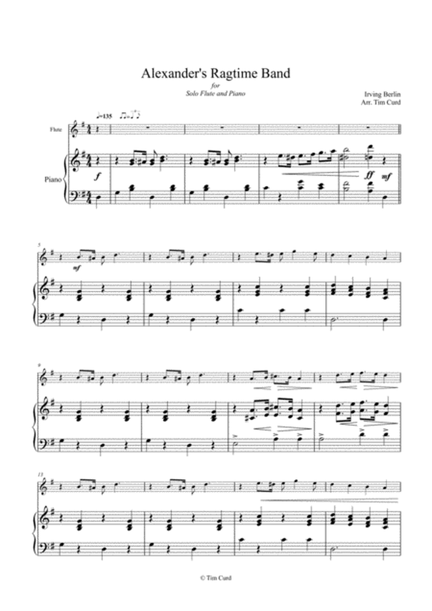 Alexander's Ragtime Band for Solo Flute and Piano. image number null
