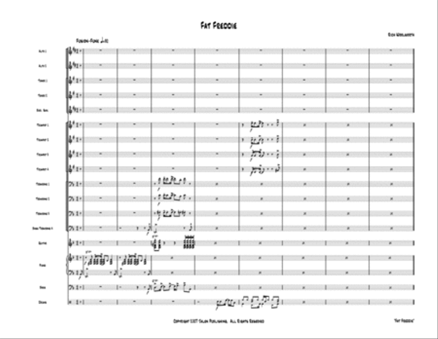 Fat Freddie Jazz Ensemble scores gallery preview page 2