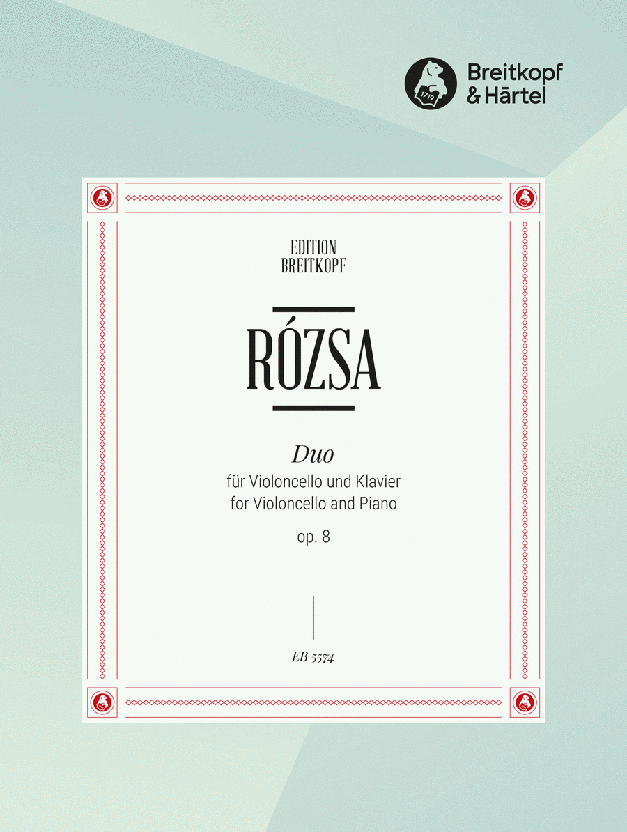 Duo Op. 8 Piano Accompaniment scores gallery preview page 1