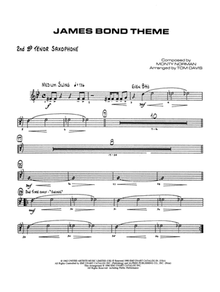 Book cover for James Bond Theme: 2nd B-flat Tenor Saxophone