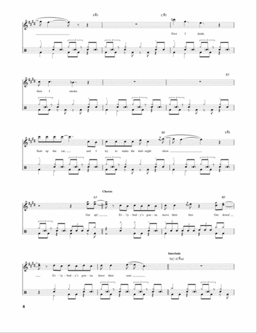 Detroit Rock City Drum Set scores gallery preview page 4