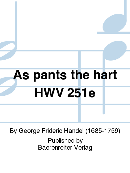 As pants the hart HWV 251e