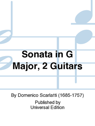 Book cover for Sonata In G Major, 2 Guitars