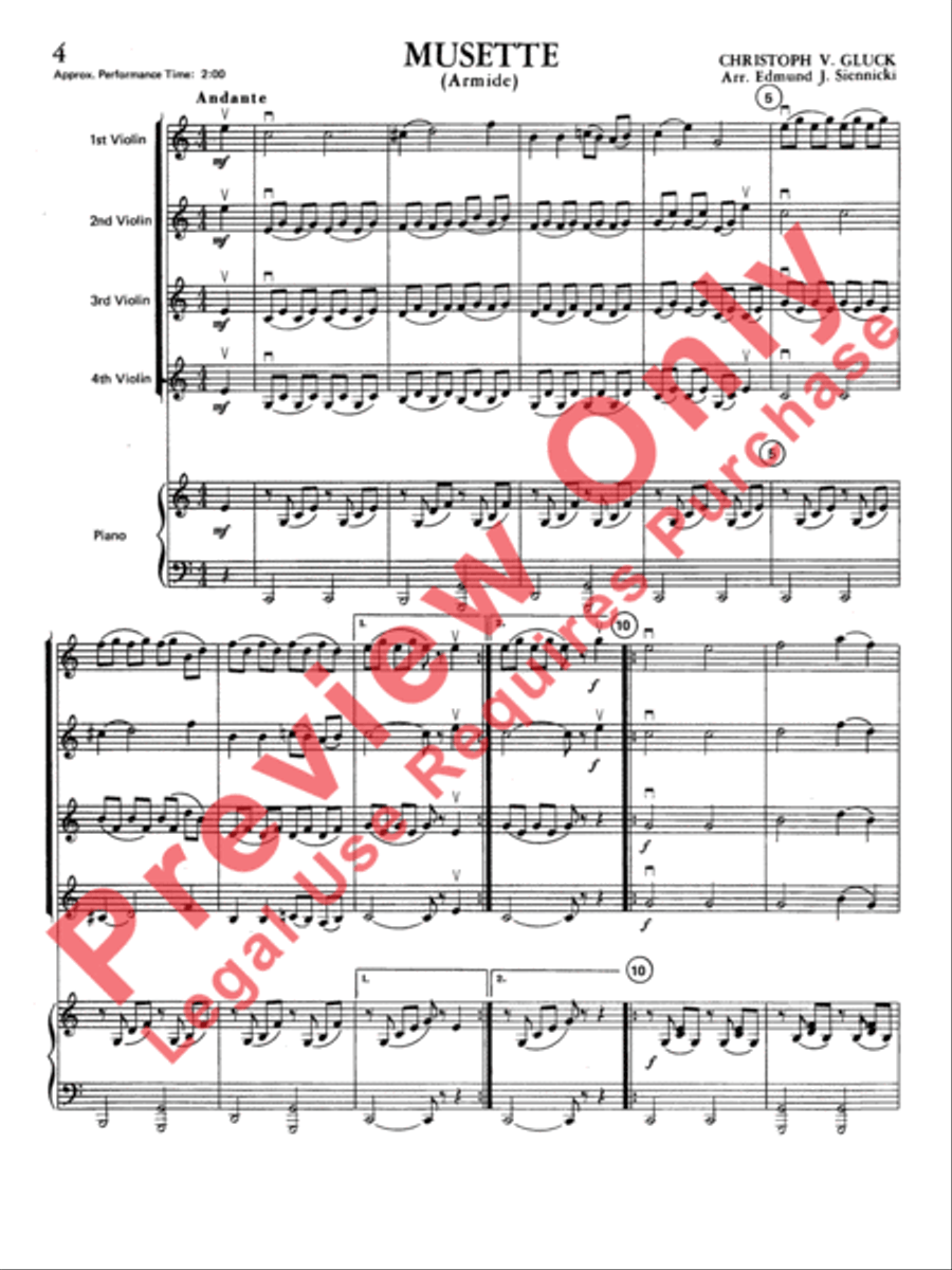 Highland/Etling Violin Quartet Series: Book 1