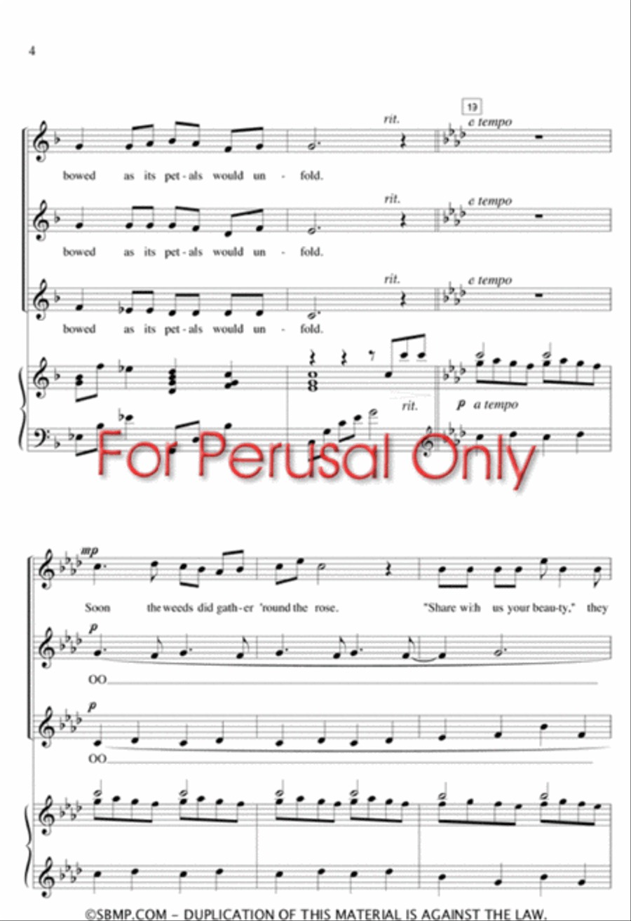 And Nature Smiled - SSA Octavo SSA scores gallery preview page 4