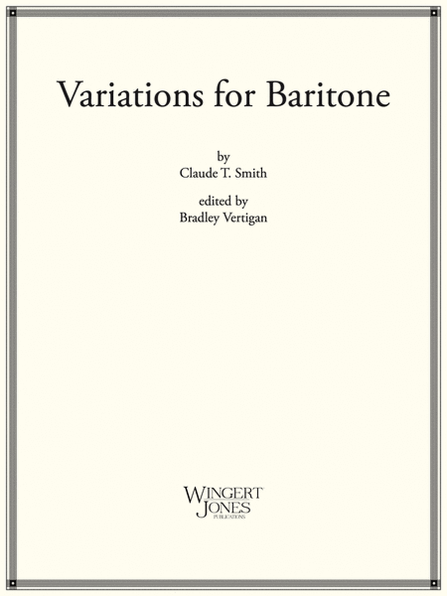 Variations For Baritone