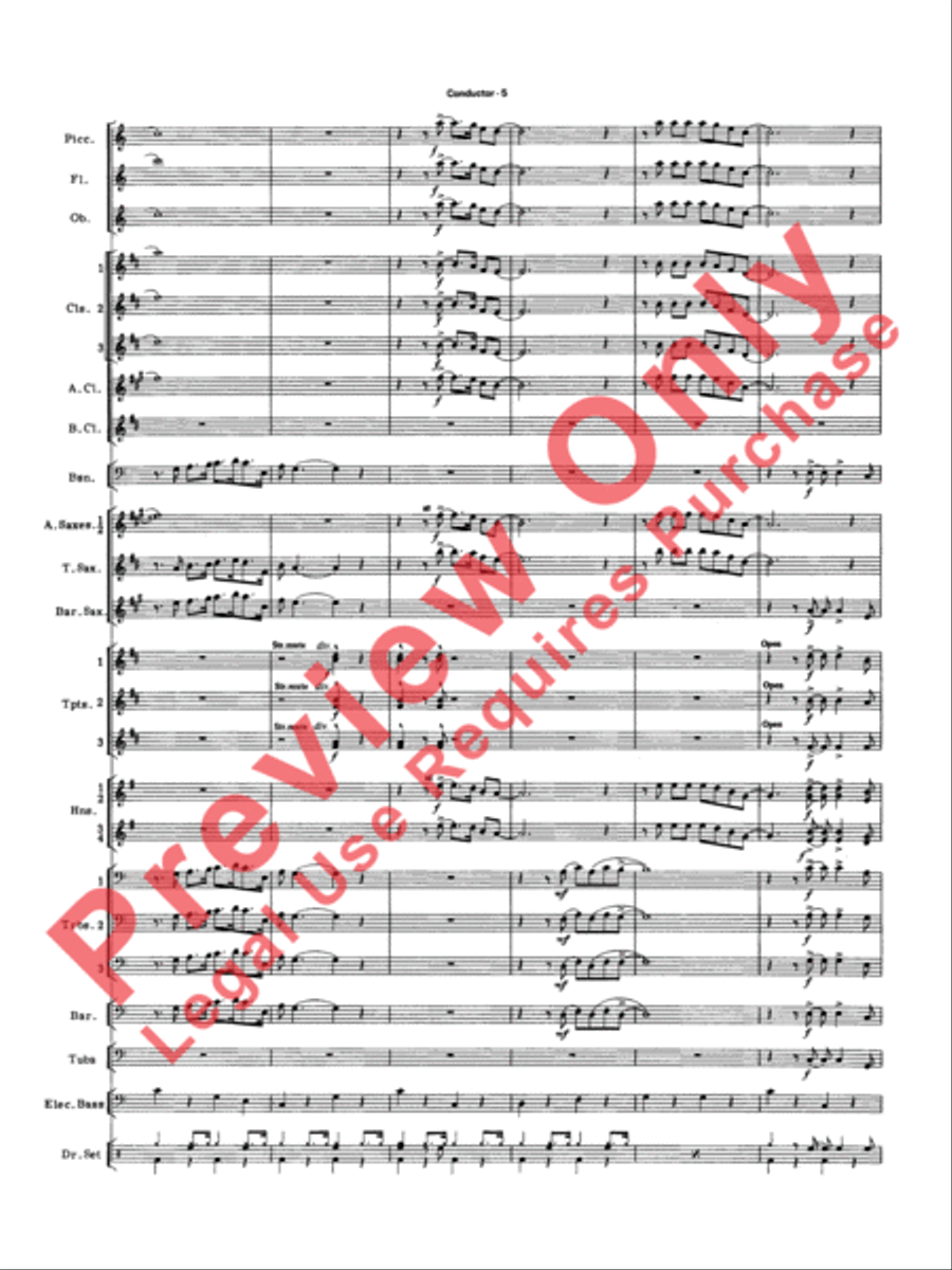 Big Band Spectacular Big Band Spectacular Concert Band scores gallery preview page 8