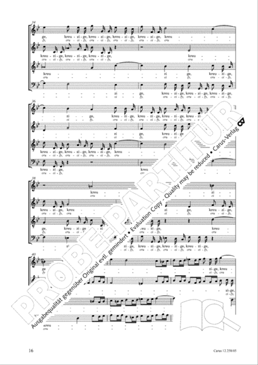 Johann Sebastian Bachs Johannes-Passion fur Kinder und Jugendliche STB scores gallery preview page 17