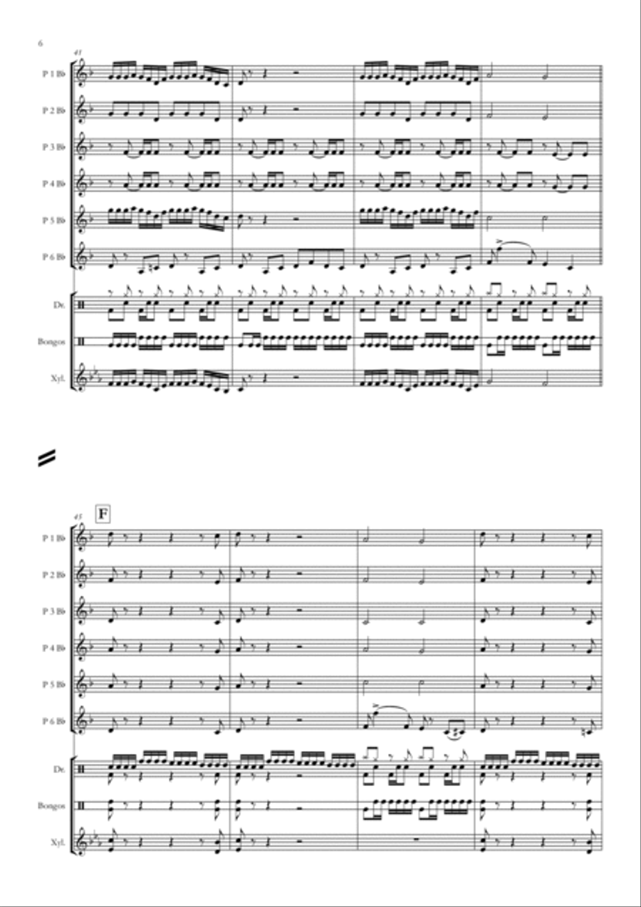 La Estampida La Estampida Concert Band scores gallery preview page 6