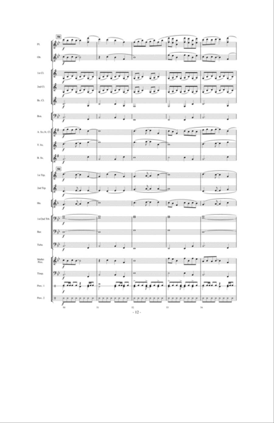 Above the World Concert Band scores gallery preview page 11