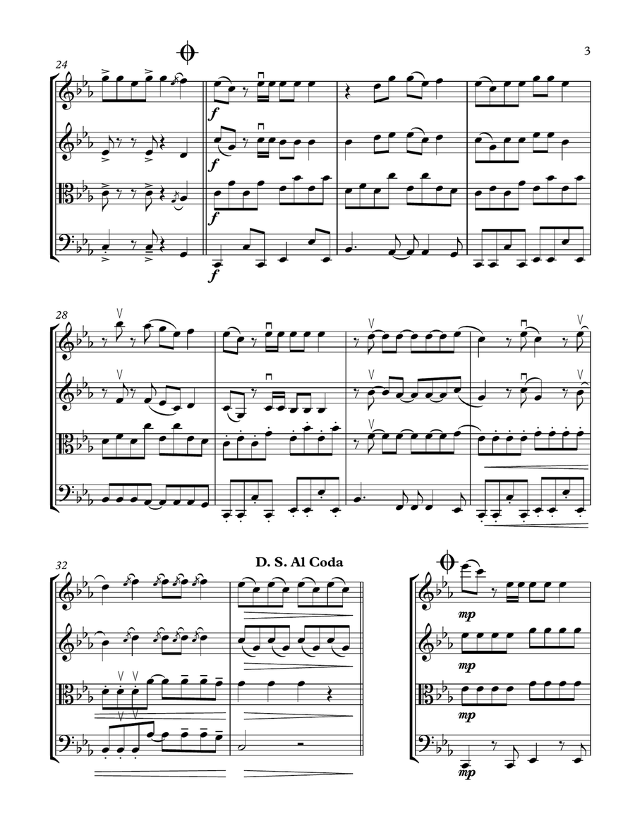 Just Dance Just Dance String Quartet scores gallery preview page 3
