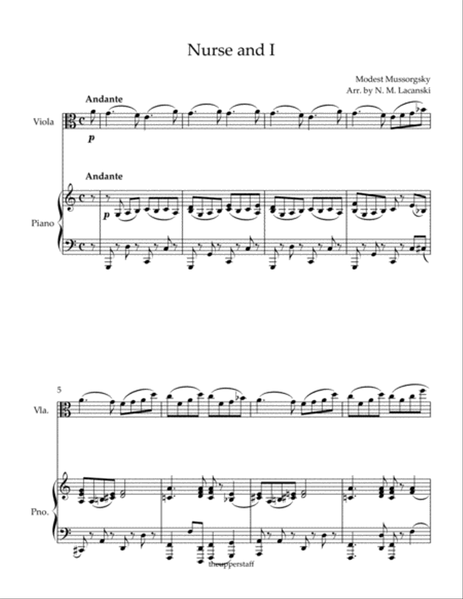 Nurse and I Viola scores gallery preview page 2