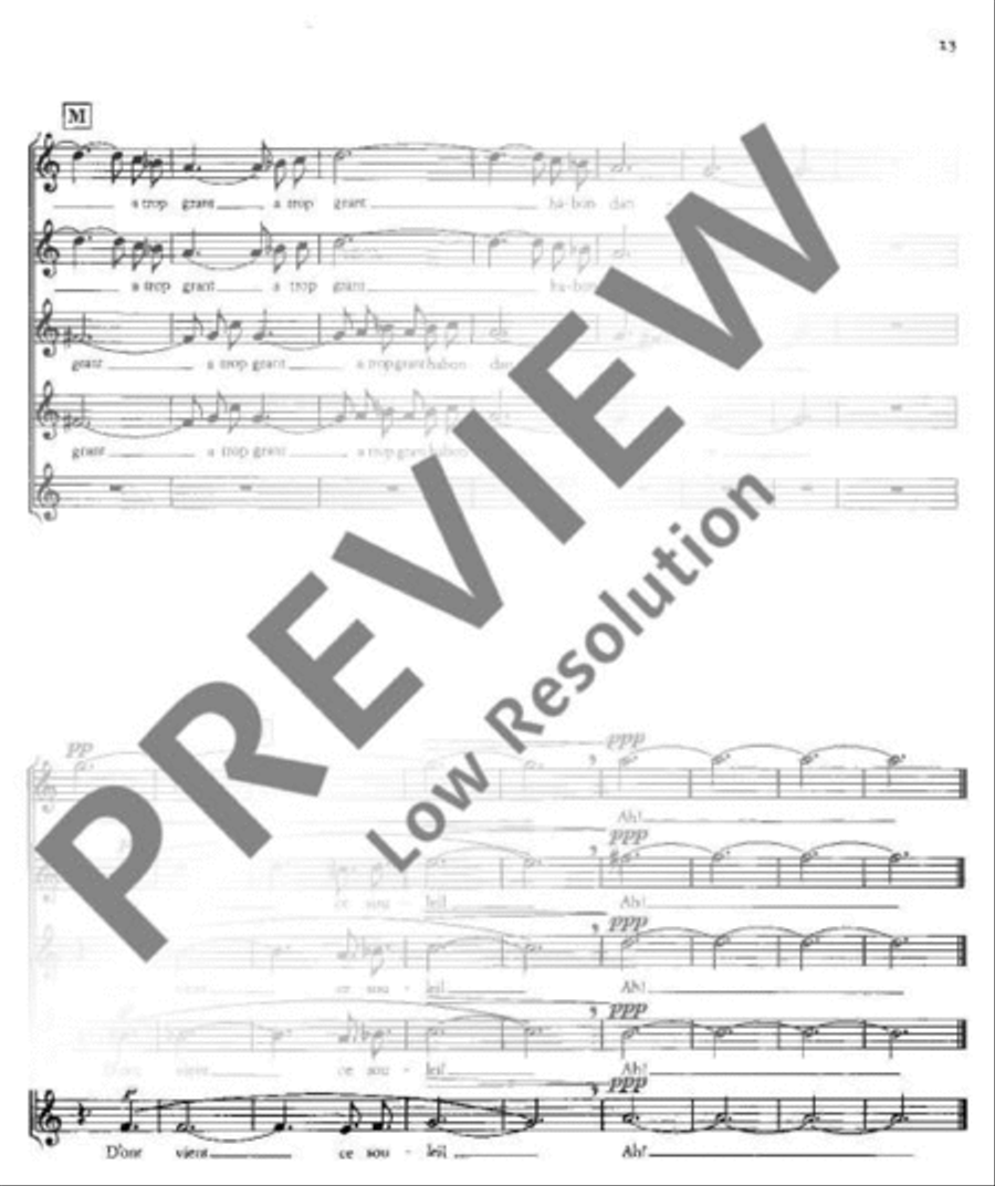Drei französische Chöre Drei französische Chöre Mixed Choir scores gallery preview page 14