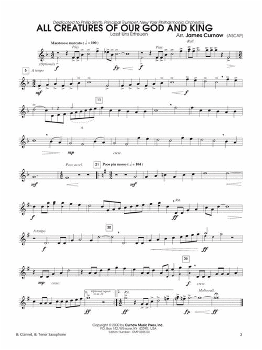 Great Hymns Great Hymns B-Flat Clarinet scores gallery preview page 6